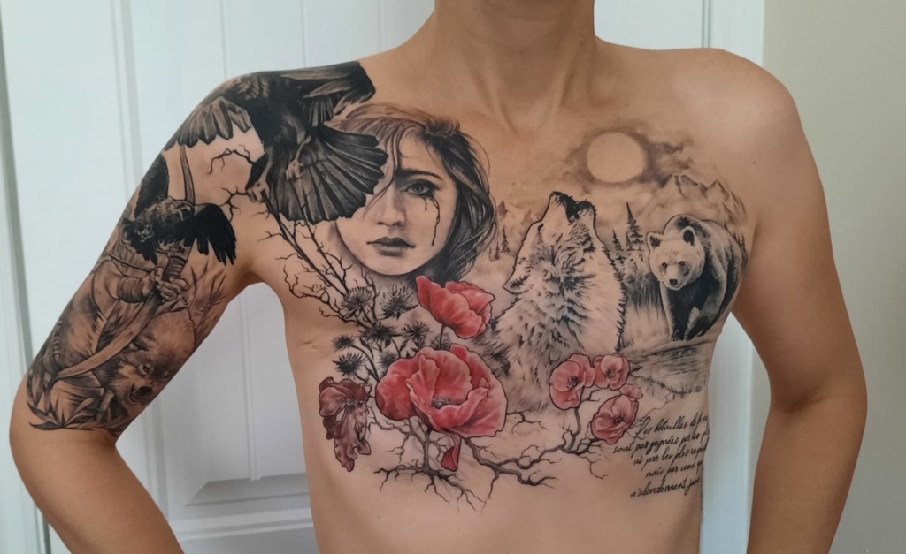 Tatoutage de Vicky Corriveau